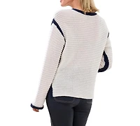 Tribal Women's Notch Collar Sweater