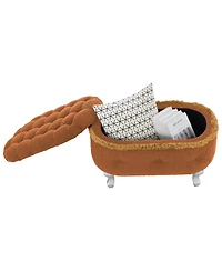 Rainsken Upholstered Storage Fringe Bench Ottoman Furniture