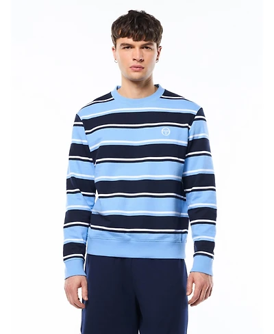 Sergio Tacchini Men's Strisce Stripe Crewneck