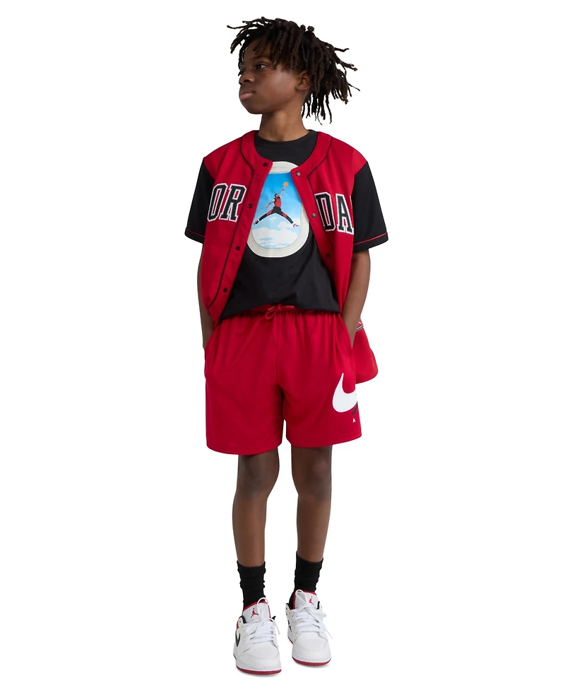 Jordan Boys' 8-20 Graphic Varsity-Style Mesh Shorts