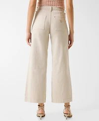 Guess Women's Zoya Crop Leg Braided Pants