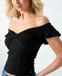 Guess Women's Teodolinda Off-The-Shoulder Top