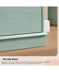 gaomon Green 9 Drawer Dresser Wide Top Double Chest with Deep Drawers