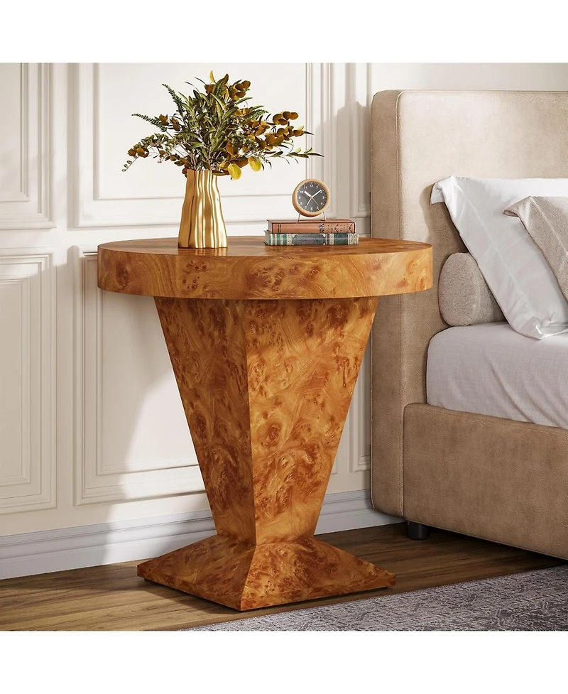 Tribesigns Round Side Table, Modern Accent Furniture for Living Room