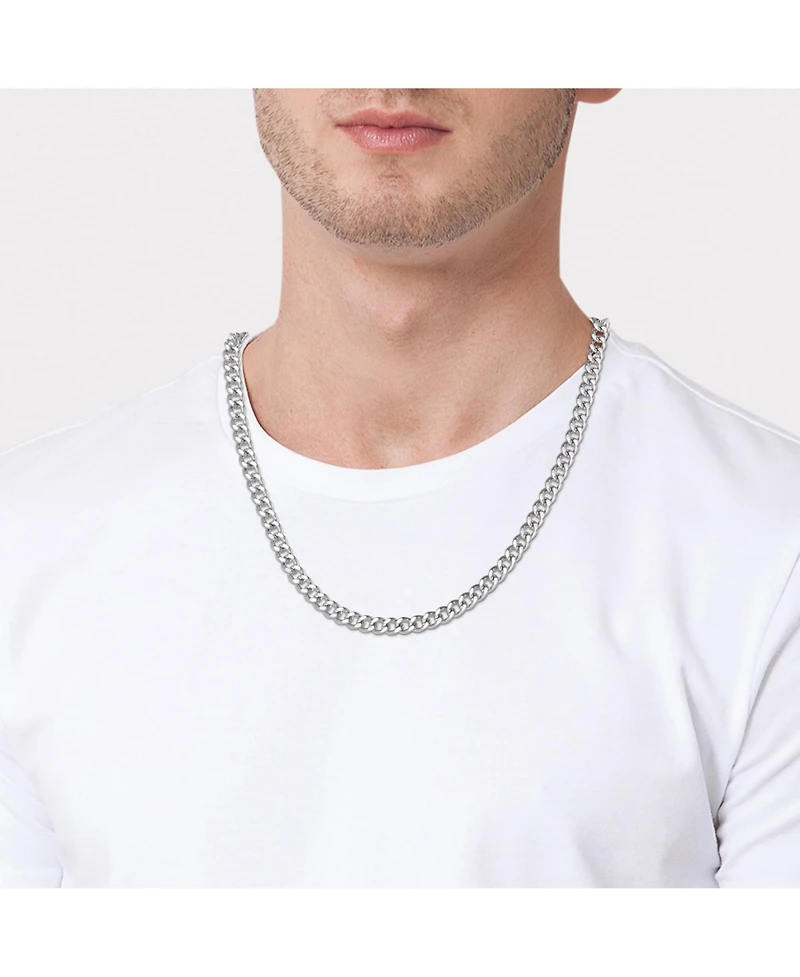 Lucky Brand Men s Curb Chain Set, Silver Tone - 22" Curb Necklace & 8.5" Bracelet