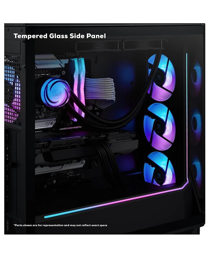 iBUYPOWER SMI7N57T01 Liquid Cooled Gaming Desktop Computer, Intel Core Ultra 7 265F 2.4GHz, 32GB Ram, 2TB Ssd, Nvidia GeForce Rtx 5070 Ti 16GB