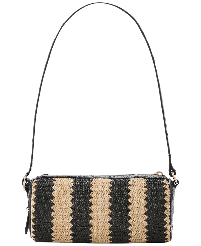 Brahmin Billie Barrel-Style Leather Shoulder Bag