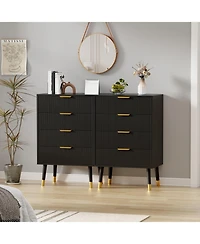 gaomon 4 Drawer Dresser for Bedroom, Modern Closet Dressers Chest of Drawers, Wood Storage Dresser Chest Cabinet Organizer Unit