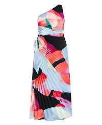 City Chic Women's Aliza Print Pleat Maxi Dress