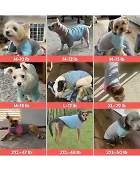 Aronkl 2-Pack Lightweight Athletic Dog T-Shirt with Reflective Label for Outdoor Use