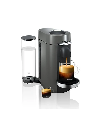 Nespresso Vertuo Plus Deluxe Coffee and Espresso Machine by De'Longhi in Titan