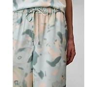 Calvin Klein Women's High-Rise Straight-Fit Wide-Leg Pull-On Pants