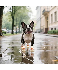 Aronkl Anti-slip Breathable Dog Boots for Small Puppies - Paw Protection Hot Pavement and Snow