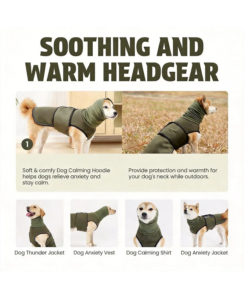 Aronkl Calming Anxiety Vest for Dogs - Comfortable, Safe, and Effective