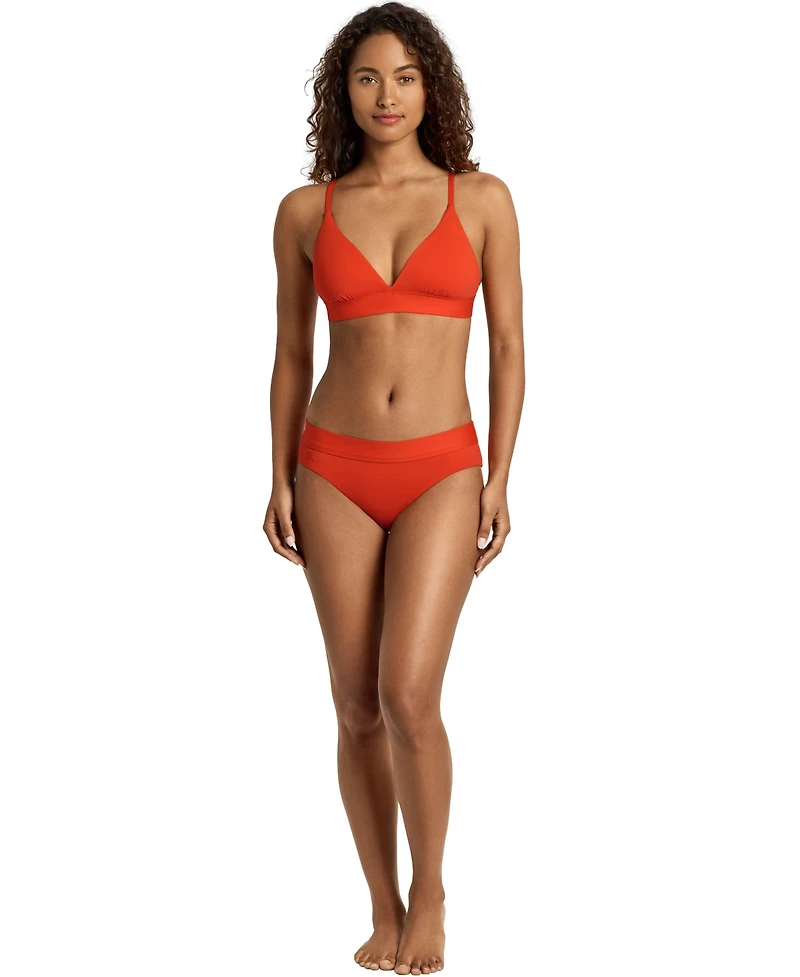 Lauren Ralph Women's Triangle V-Neck Swim Top
