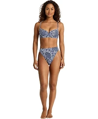 Lauren Ralph Women's Notch Printed Swim Top