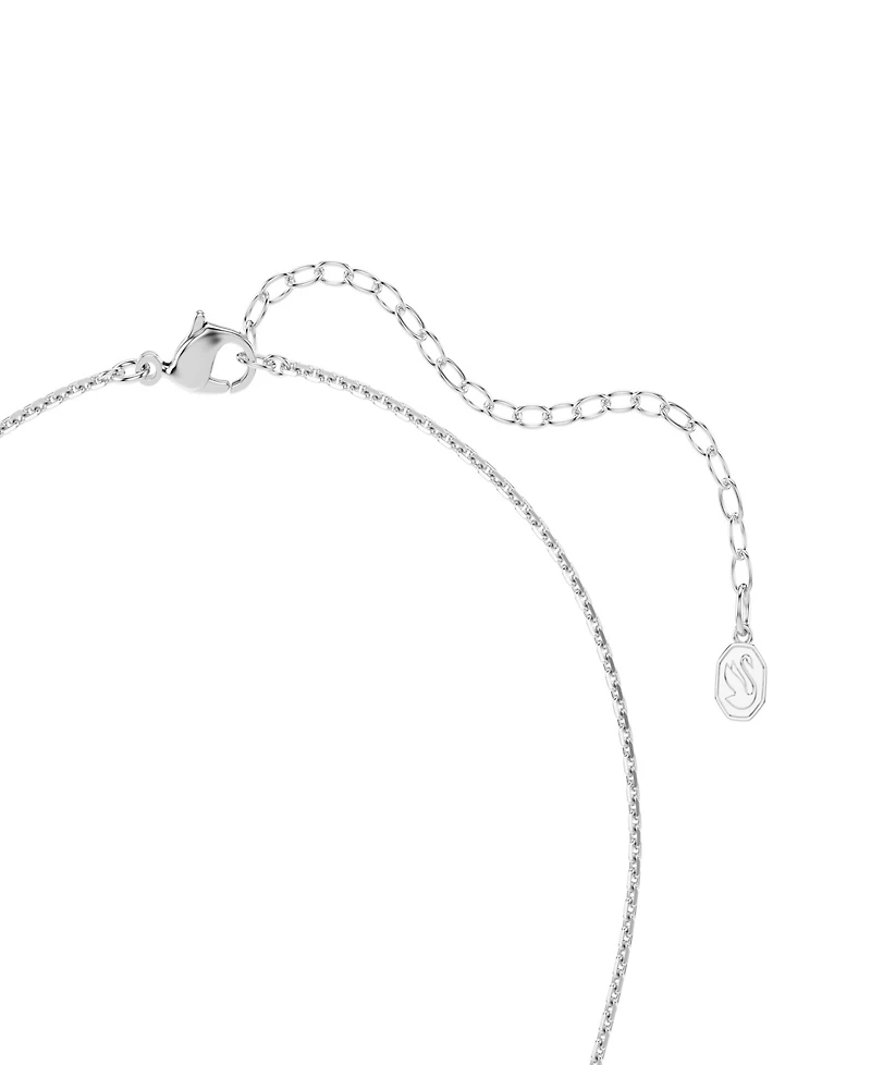 Swarovski x Ariana Grande Rhodium Plated Mother of Pearl Necklace and Earrings Set