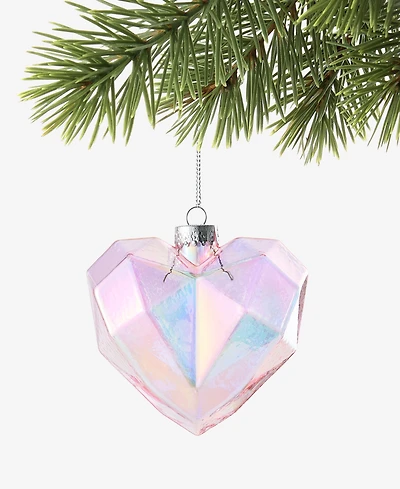 Holiday Lane Beauty Boom Diamond Hearts Ornament, Macy's Exclusive