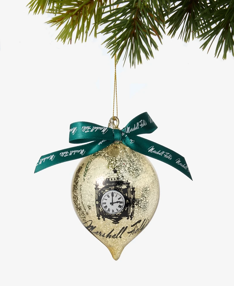Holiday Lane Chicago Marshall Fields Bow-Trim Drop Ornament, Macy's Exclusive