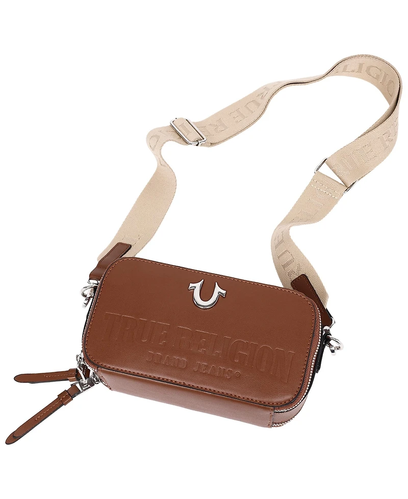 True Religion Double-Zip Horseshoe Camera Bag