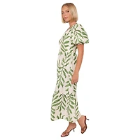 Petal and Pup Women's Steele Puff Sleeve Midi Dress