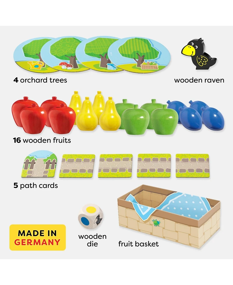 Haba My Very First Games - First Orchard Toddler Game - Cooperative Toddler Board Games for 2 Year Olds - Made in Germany