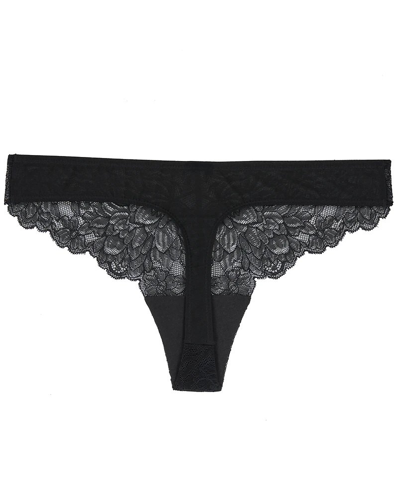 On Gossamer Women's Luxe Lace Thong Underwear G2426