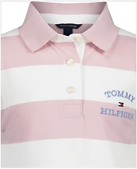 Tommy Hilfiger Girls' 7-16 Sleeveless Collared Striped Rugby Polo Dress