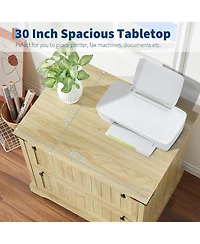 gaomon Farmhouse File Cabinets with 2 Drawers,30 in File Cabinets with Hanging File Folders for A4/Letter/Legal Size Documents