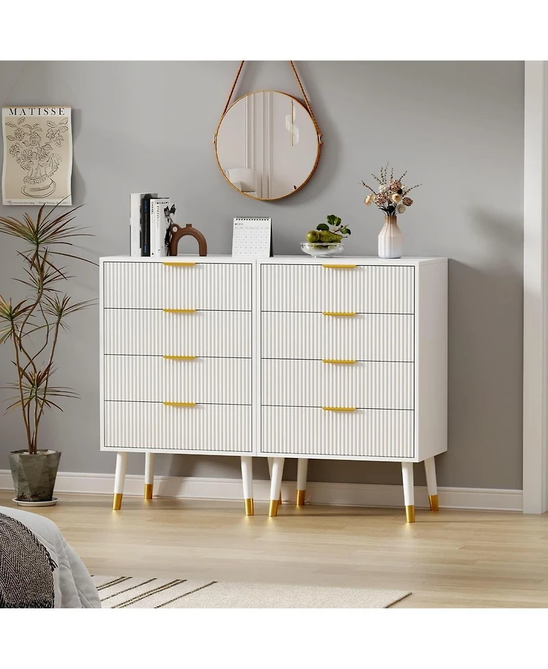 gaomon Drawer Dresser for Bedroom, Modern Closet Dressers Chest of Drawers