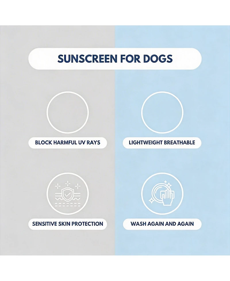 Aronkl Uv Protection Spf 30 Breathable Quick Dry Dog T Shirt