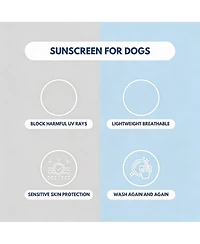 Aronkl Uv Protection Spf 30 Breathable Quick Dry Dog T Shirt