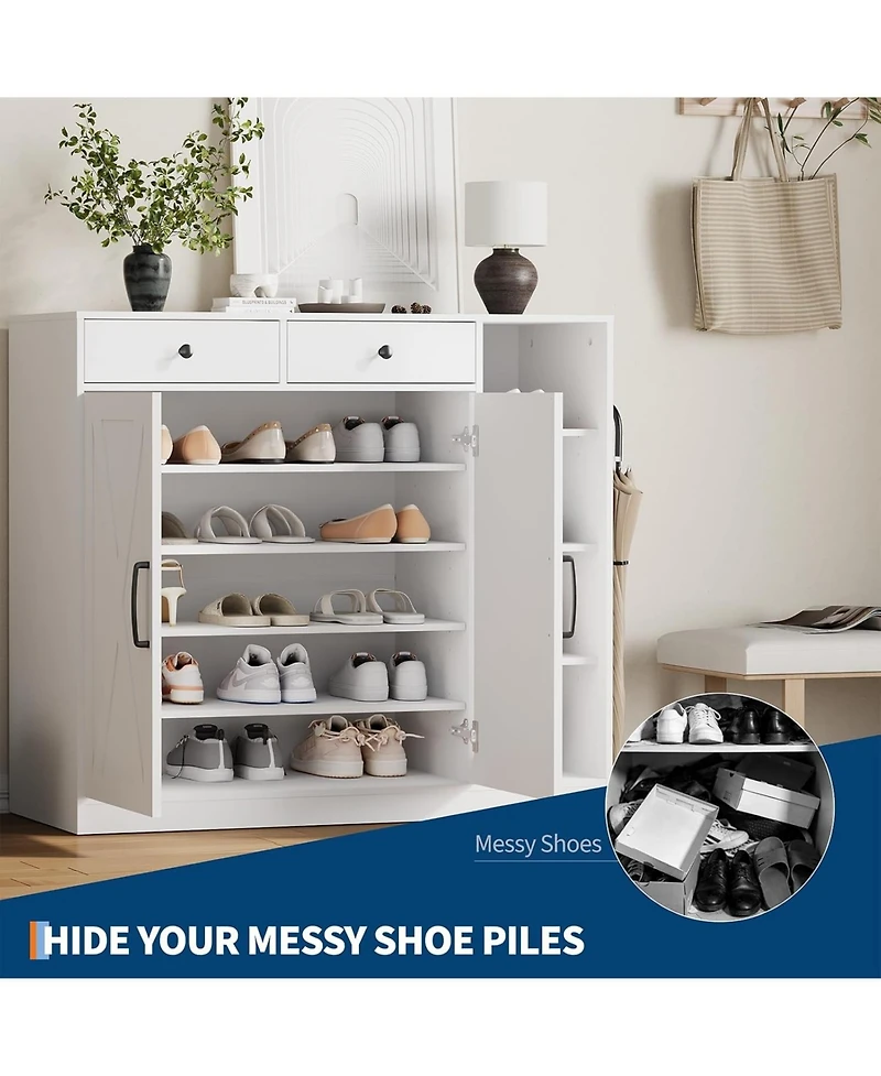 gaomon Shoe Cabinet for Entryway with Doors