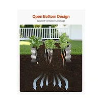 Slickblue Outdoor Metal Raised Bed for Vegetables & Flowers