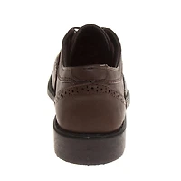 Josmo Little Boys Wing Tip Slip On Dress Shoes for Classic Formal Comfort Style with Lace Up Closure