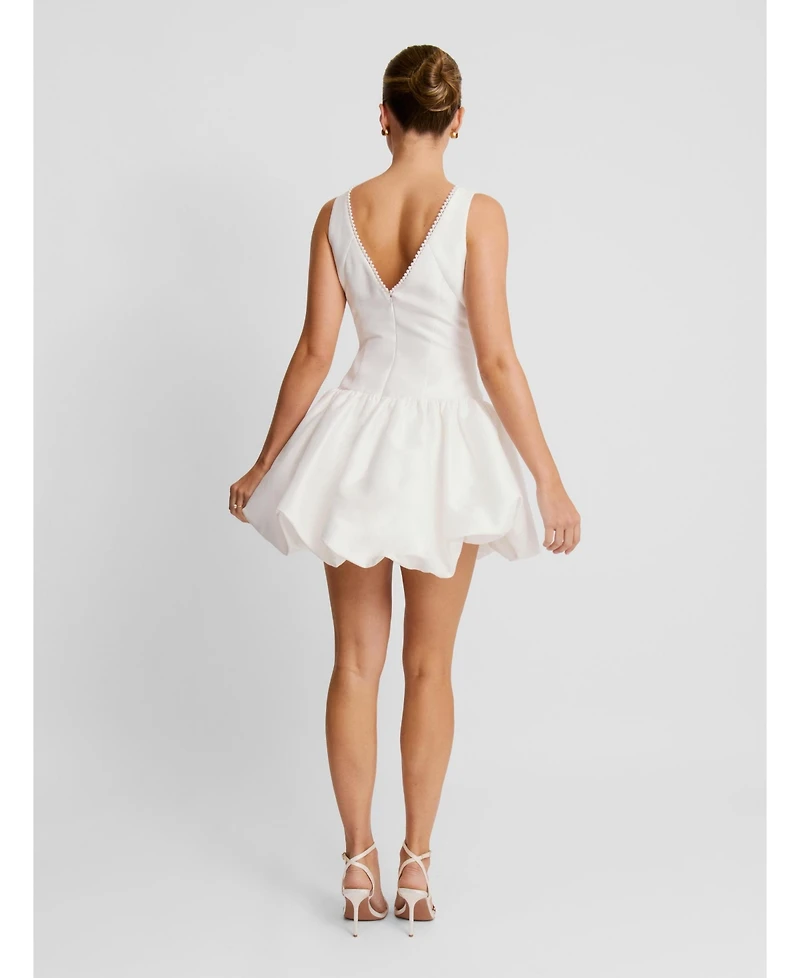 Six Stories Women's Sleeveless Bubble Hem Mini Dress