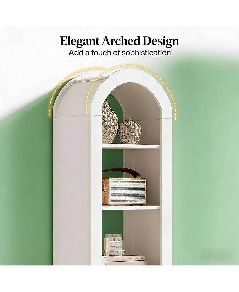 Rainsken 6-Tier Bookshelf