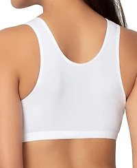 Fruit of The Loom Women's Tank Style Cotton Sports Bra, 6 Pack