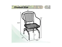 Slickblue Set of 2 Outdoor Rocking Chairs with Mesh Seat