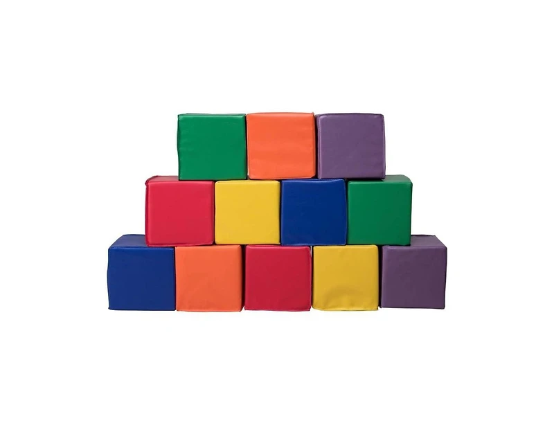 Hongge 12 Pieces 8 Inch Pu Foam Big Building Blocks for Kids