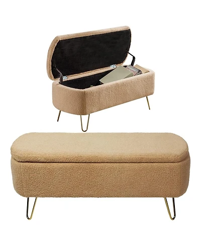 Rainsken Modern Storage Ottoman Bench