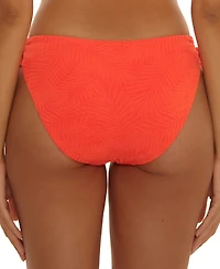 Trina Turk Women's Oasis Textured Side Tie Swim Bottoms