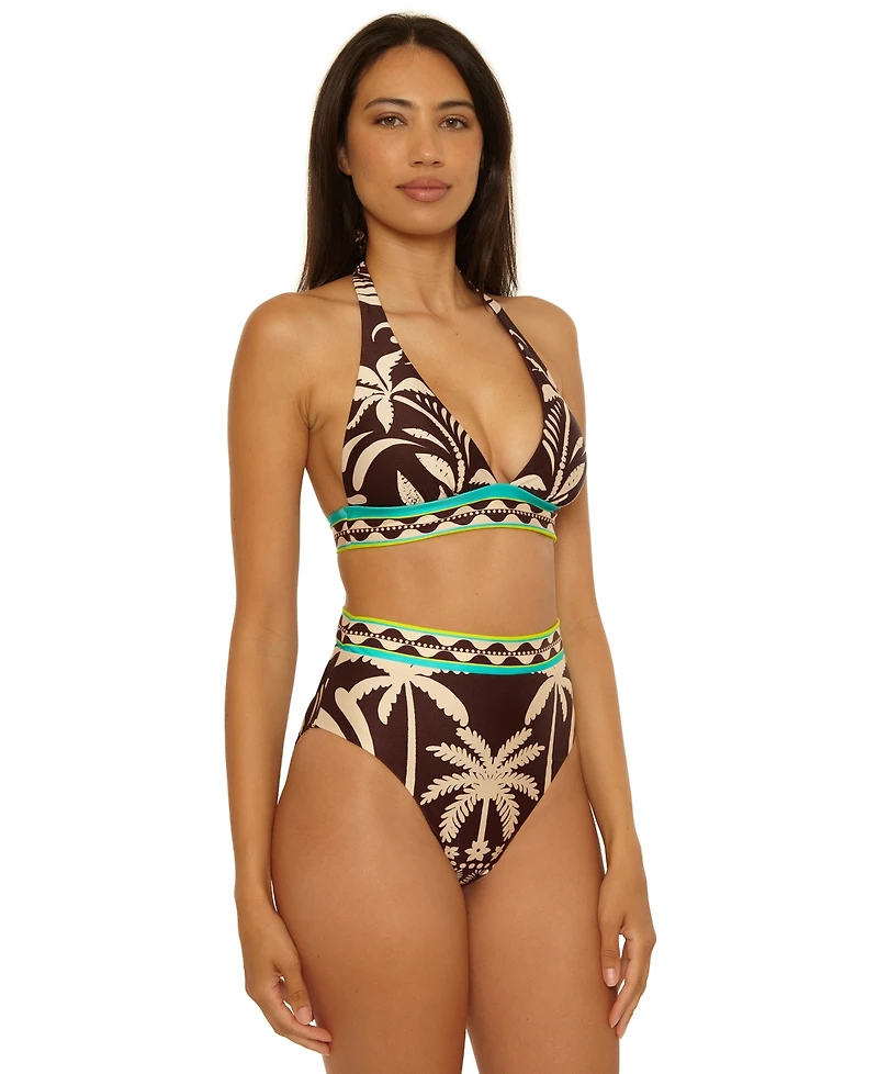 Trina Turk Women's High-Waist Banded Swim Bottoms