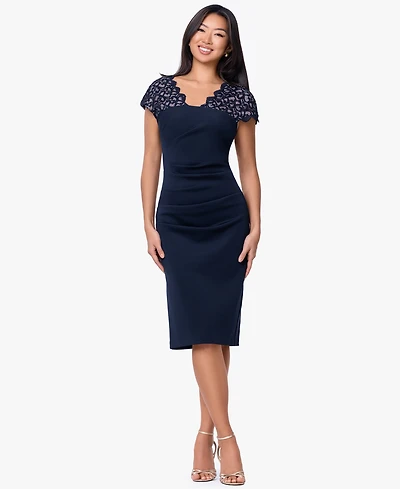 B&A By Betsy and Adam Women's V-Neck Long Dress