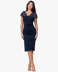 B&A By Betsy and Adam Women's V-Neck Long Dress