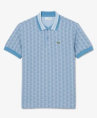 Lacoste Men's Classic Fit Monogram Jacquard Polo Shirt
