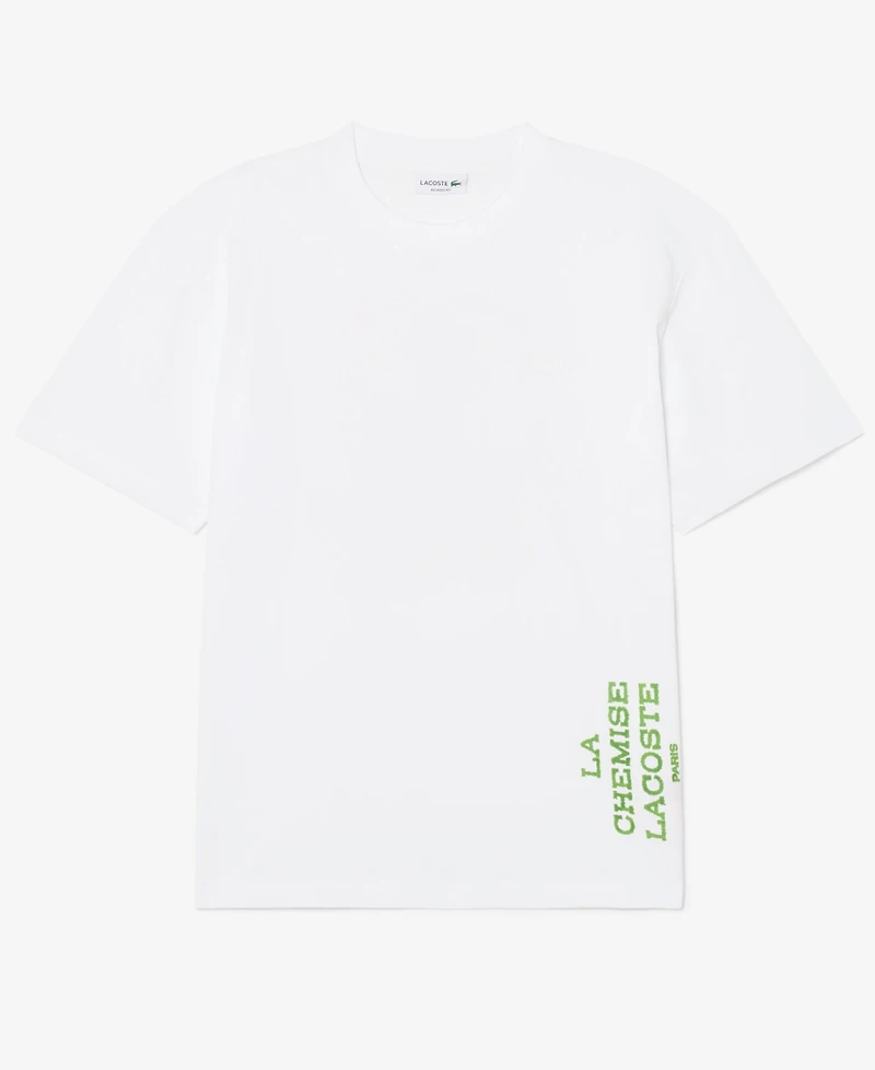 Lacoste Men's Relaxed Fit Printed Cotton T-shirt