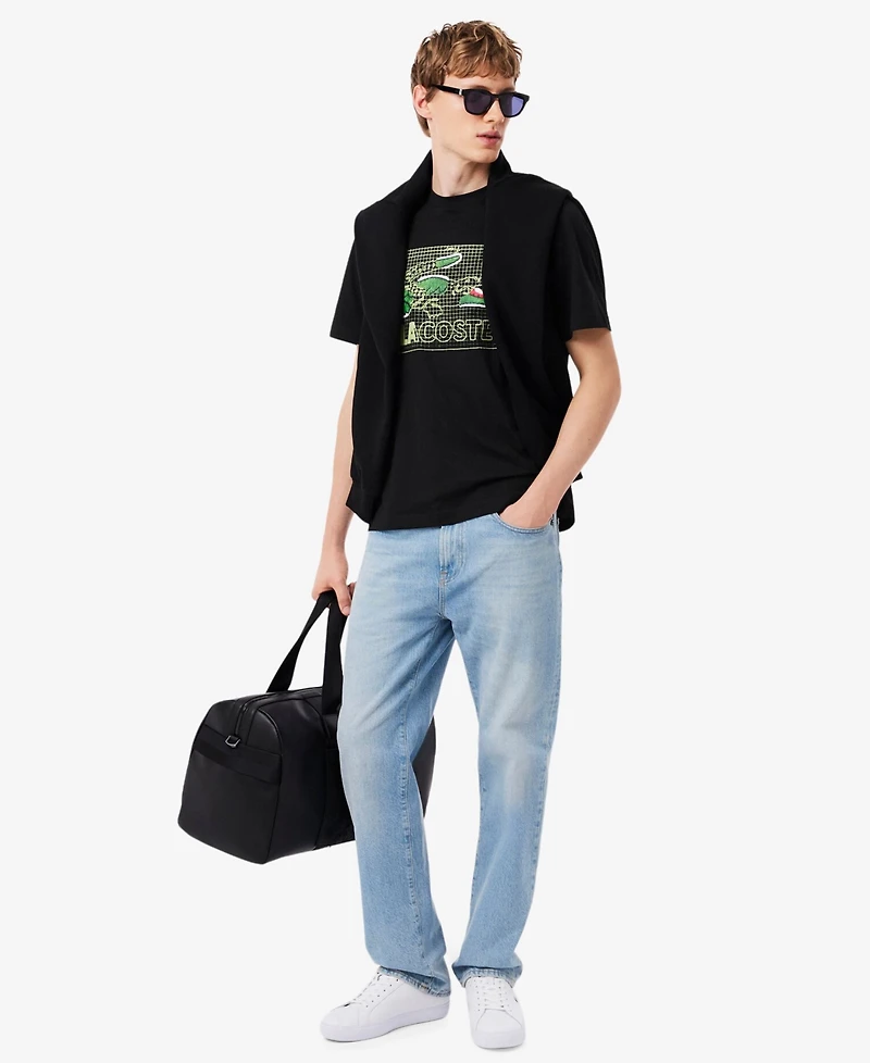 Lacoste Men's Classic-Fit Printed Crewneck T-Shirt