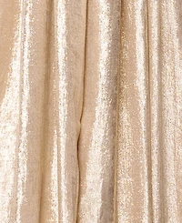 Xscape Petite Metallic Hardware Halter Neck Gown