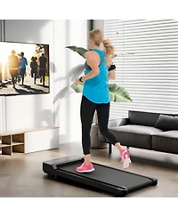 Hongge 2.5HP Under Desk Treadmill with Remote Control and 3 Countdown Modes